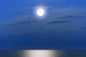 luna piena, mare